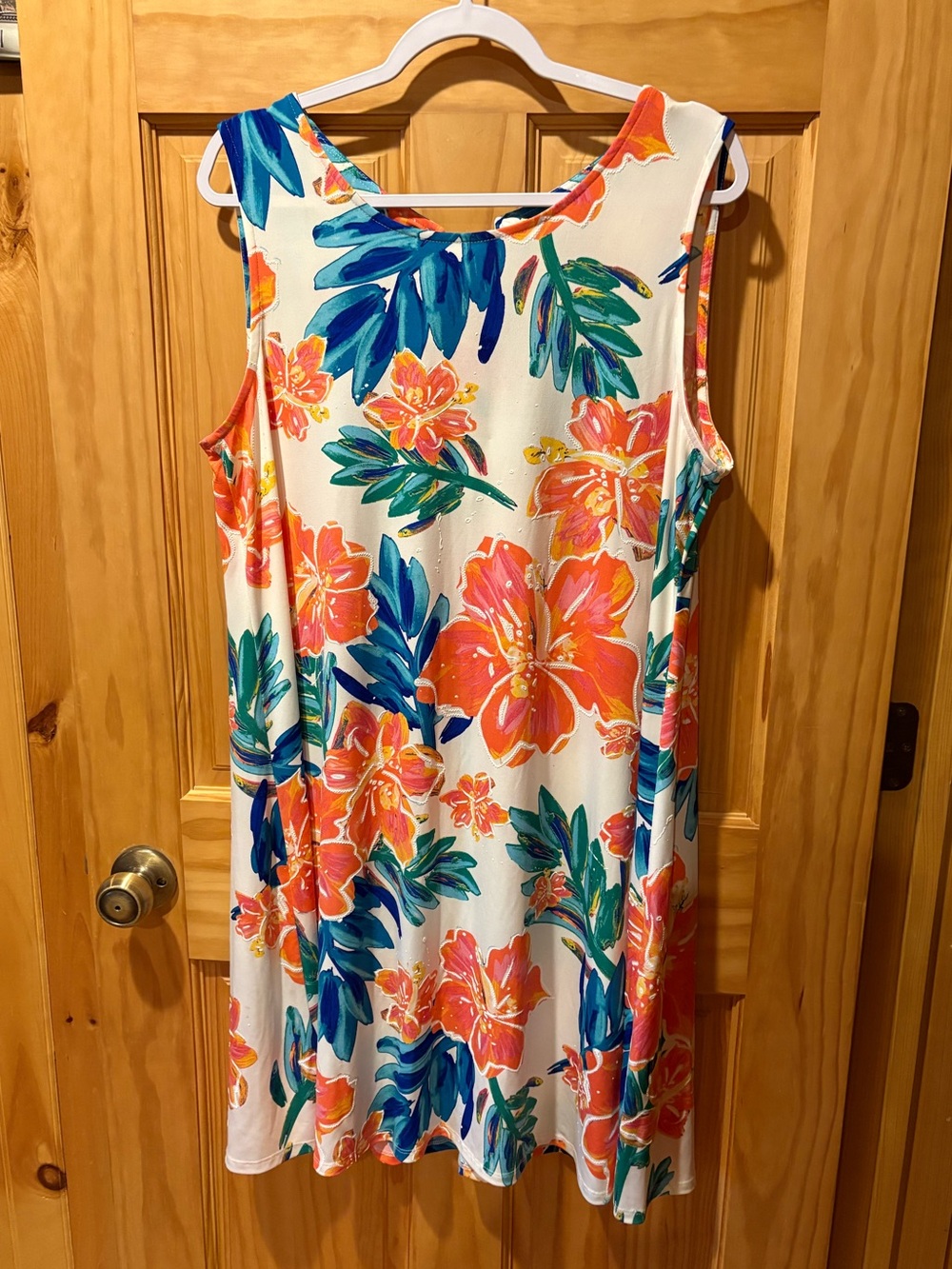 Ivy Lane Women's Tropical Floral Sleeveless Dress size XL